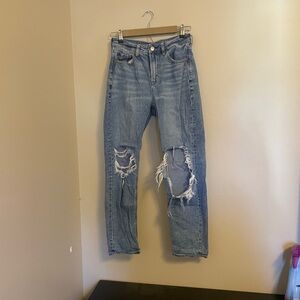 American Eagle Distressed Mom Jeans